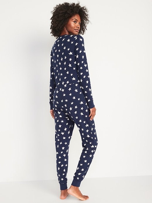 Image number 2 showing, Star-Print One-Piece Pajamas