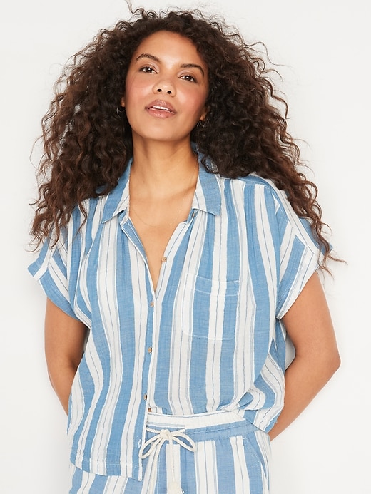 Image number 1 showing, Striped Button-Down Shirt