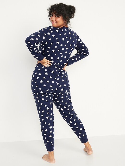 Image number 5 showing, Star-Print One-Piece Pajamas