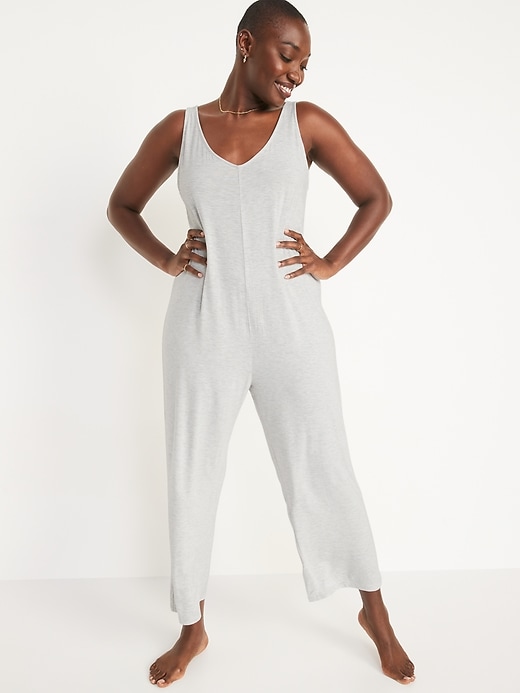Sunday Sleep Cropped Wide-Leg Jumpsuit for Women | Old Navy