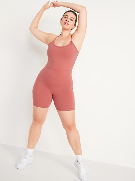 Image number 5 showing, PowerChill Racerback Bodysuit -- 6-inch inseam