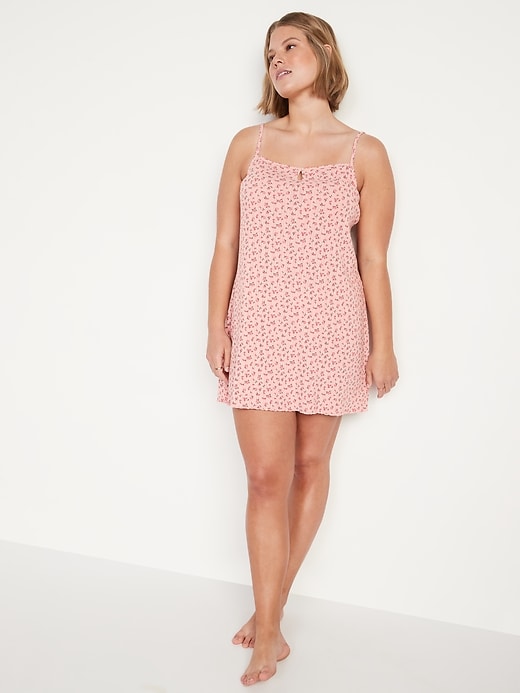 Image number 5 showing, Pointelle-Knit Cami Nightgown