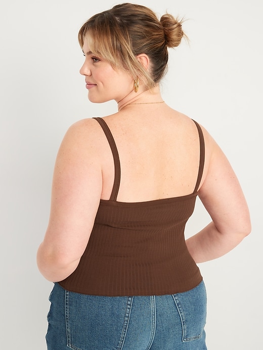 Image number 8 showing, Fitted Ribbed Tank Top