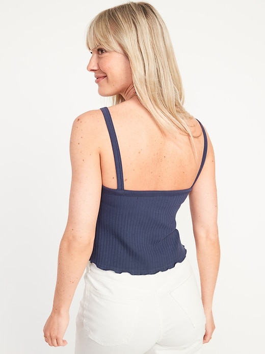 Image number 2 showing, Fitted Ribbed Tank Top