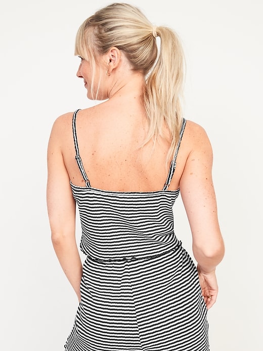 Image number 2 showing, Striped Cropped Pajama Cami Top