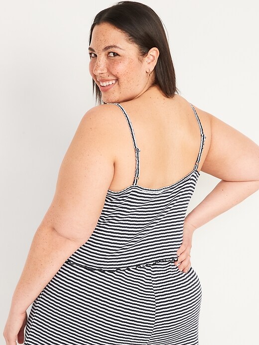 Image number 8 showing, Striped Cropped Pajama Cami Top