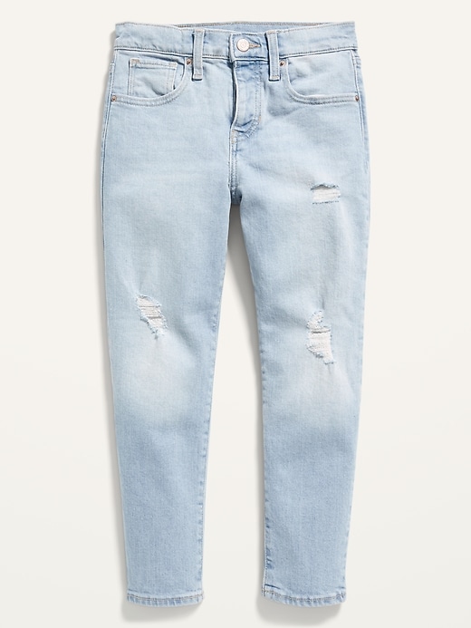 View large product image 2 of 3. High-Waisted Button-Fly O.G. Straight Ripped Jeans for Girls