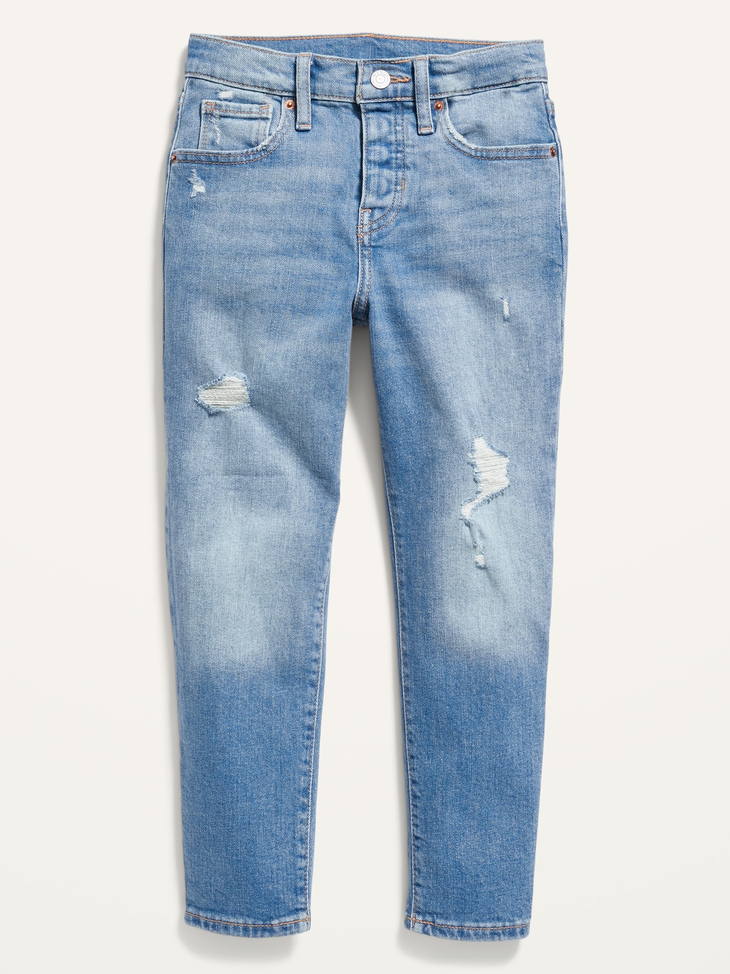 High-Waisted Button-Fly O.G. Straight Ripped Jeans for Girls | Old Navy