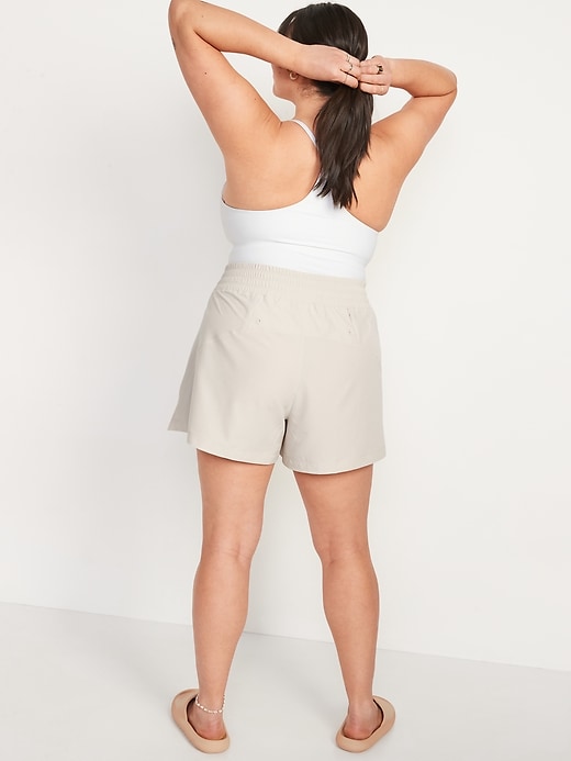 High-Waisted StretchTech Shorts -- 4-inch inseam