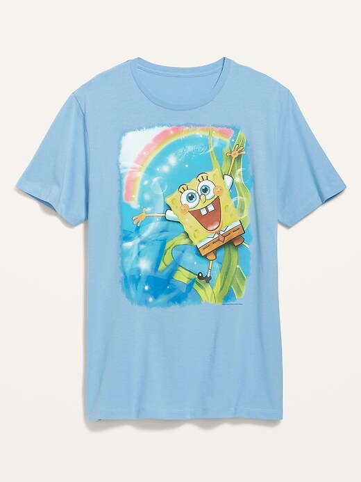 View large product image 1 of 2. SpongeBob SquarePants™ Matching Gender-Neutral Graphic T-Shirt for Adults