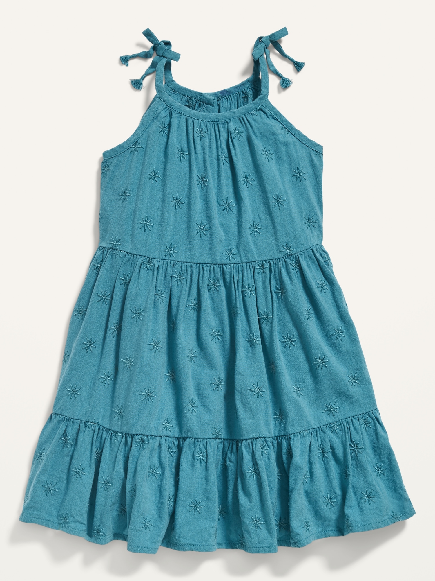 Sleeveless Embroidered Midi Swing Dress for Toddler Girls Old Navy