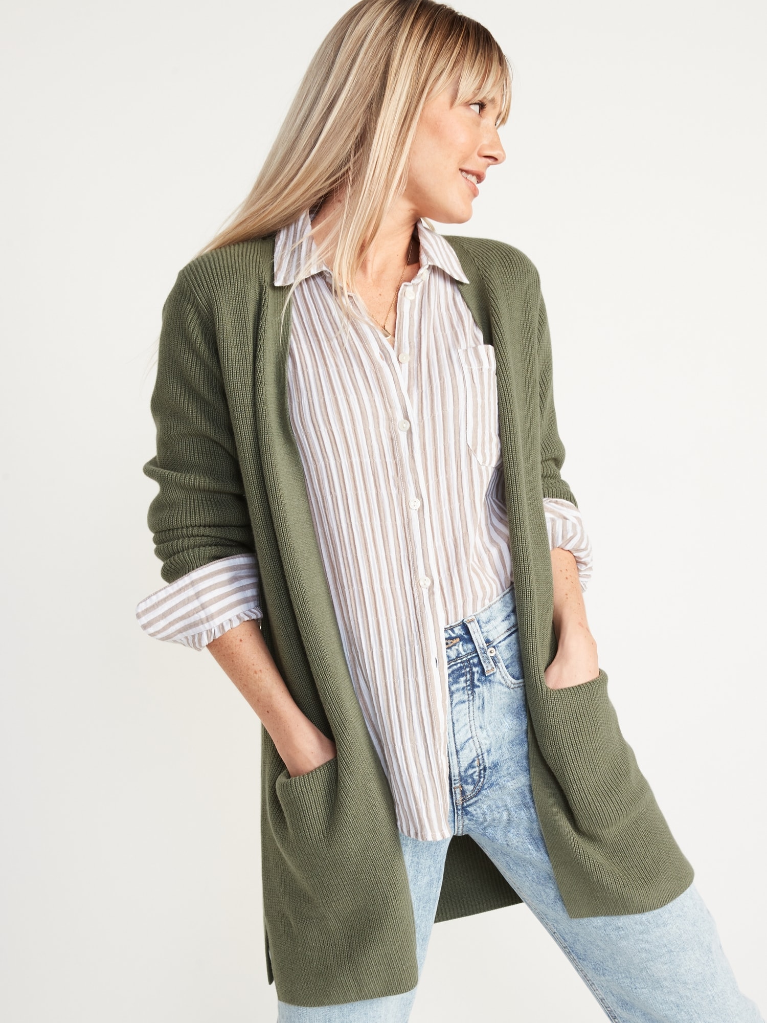 old navy shaker stitch cardigan