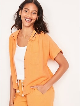 old navy orange womens shirt