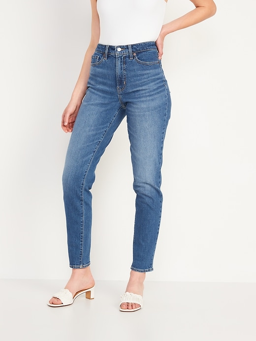 Image number 1 showing, High-Waisted O.G. Straight Ankle Jeans for Women