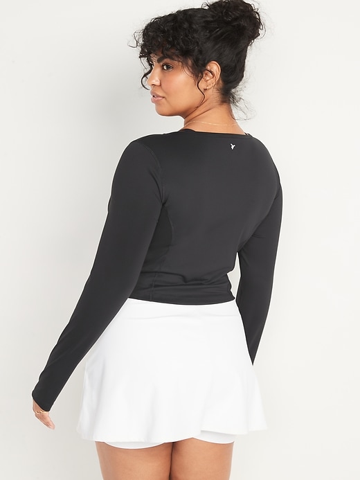 Image number 6 showing, PowerSoft Long-Sleeve Cropped Performance Top for Women