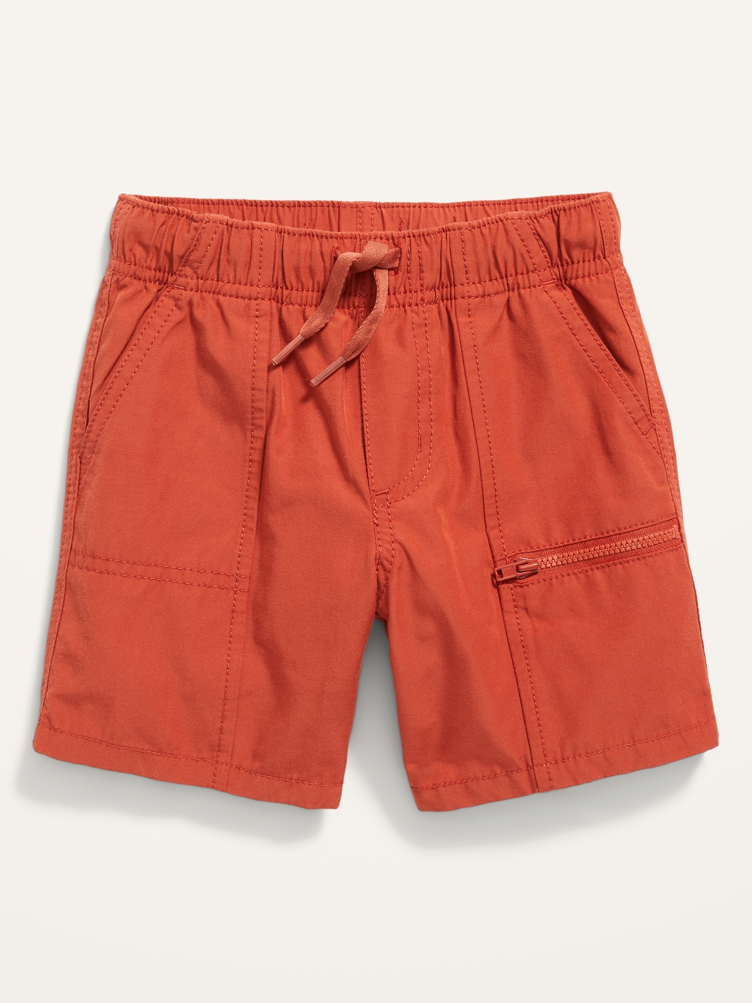 Old Navy Hybrid Zip-Pocket Hiking Shorts for Toddler Boys red. 1