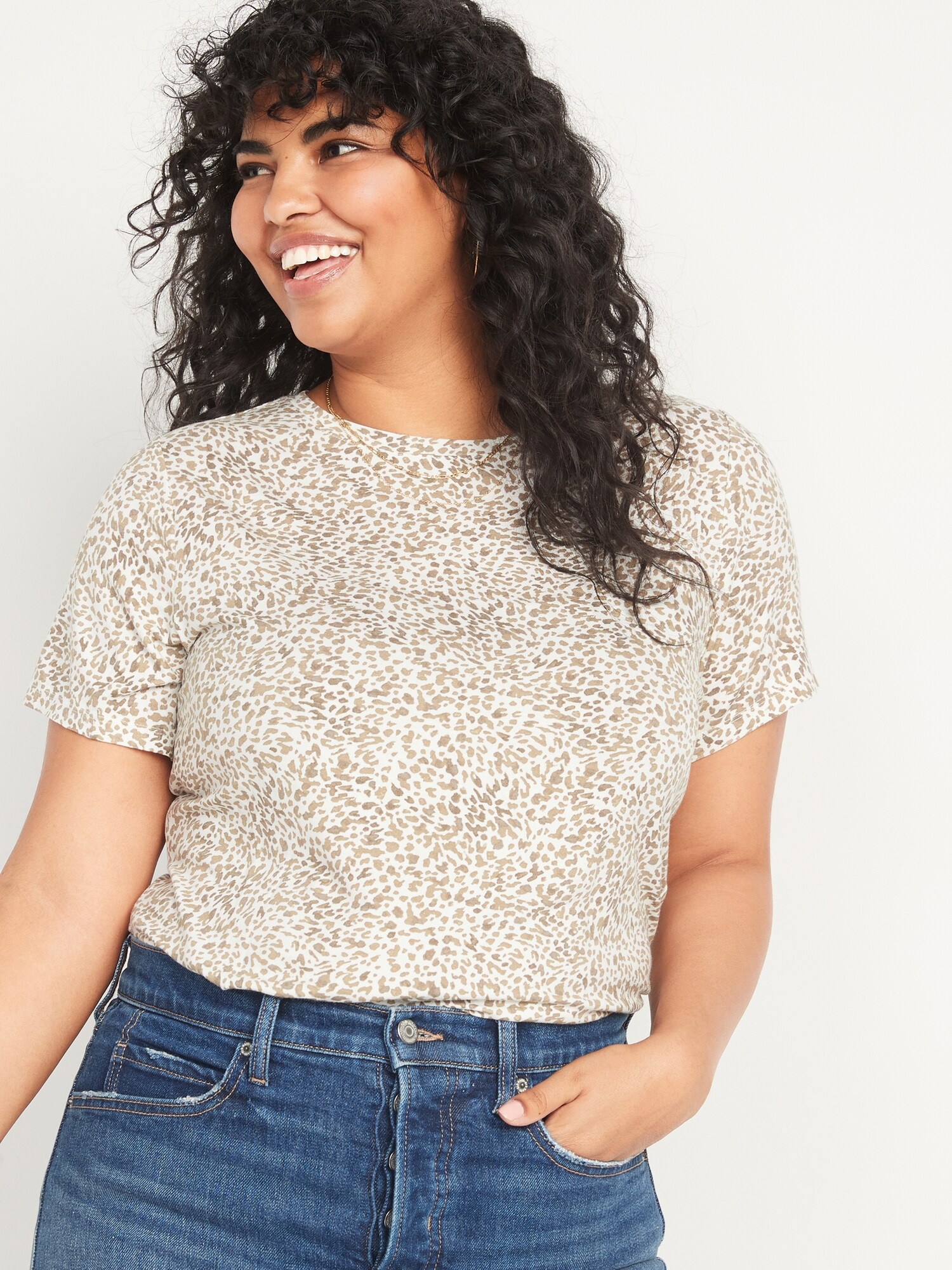 Luxe Printed Crew-Neck T-Shirt for 