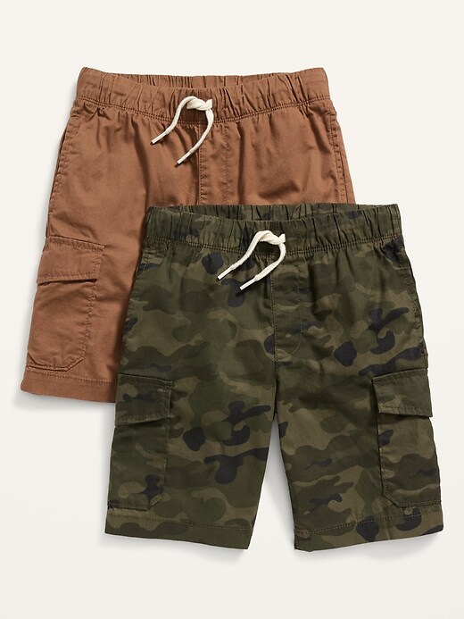 Non-Stretch Twill Jogger Shorts 2-Pack for Boys (At Knee)