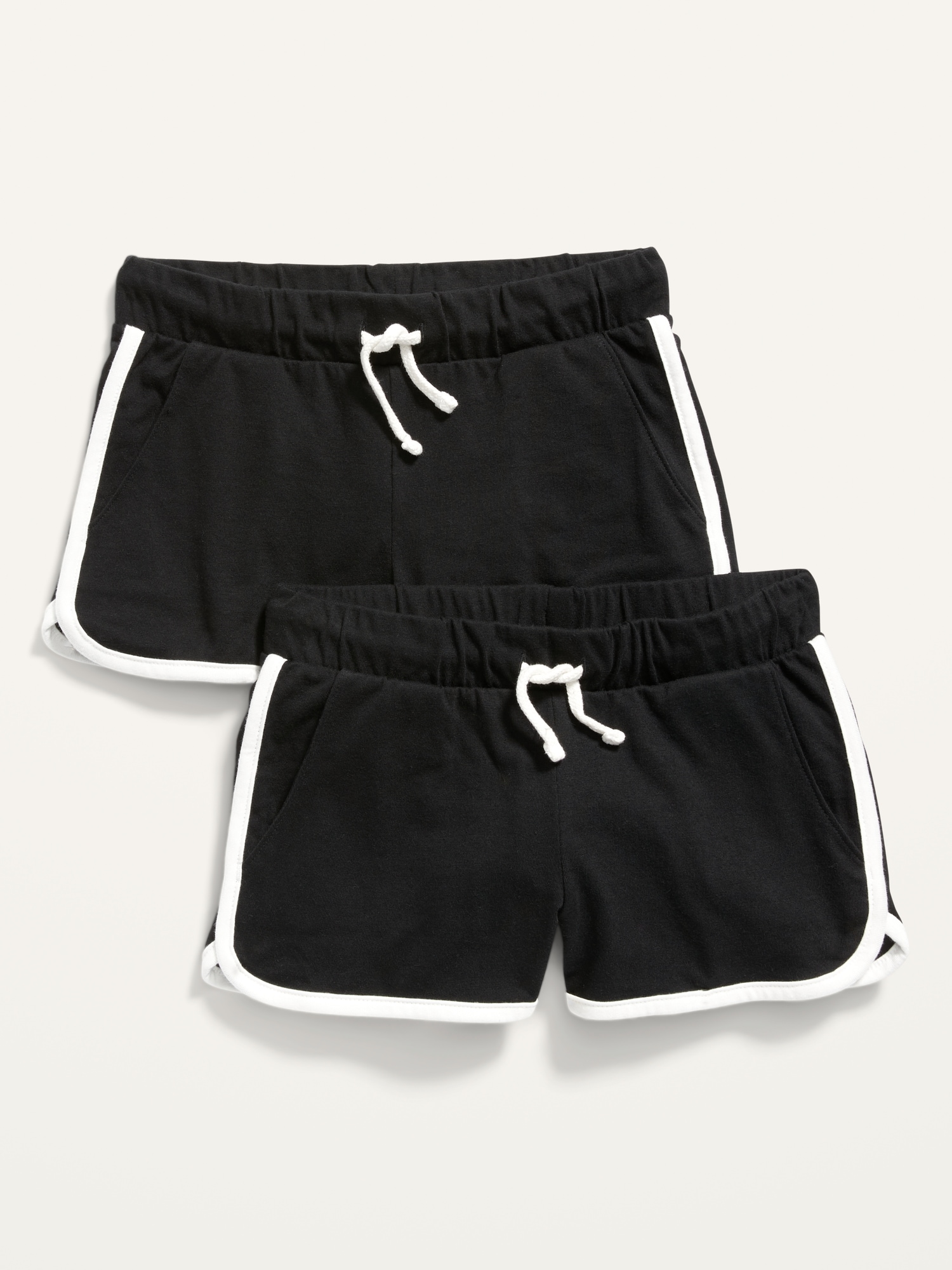 Old Navy Dolphin-Hem Cheer Shorts 2-Pack for Girls black. 1