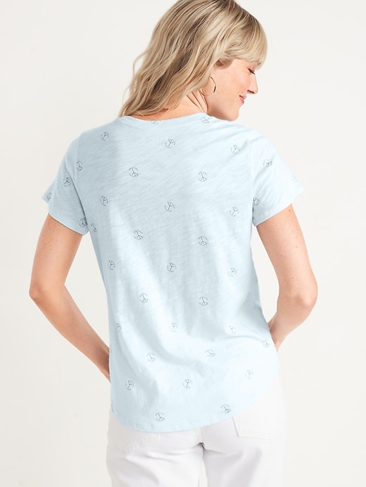 Image number 2 showing, EveryWear Printed Slub-Knit T-Shirt for Women