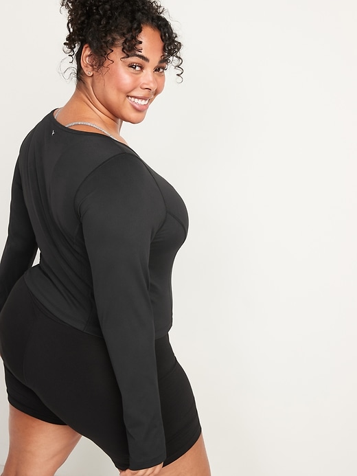 Image number 8 showing, PowerSoft Long-Sleeve Cropped Performance Top for Women