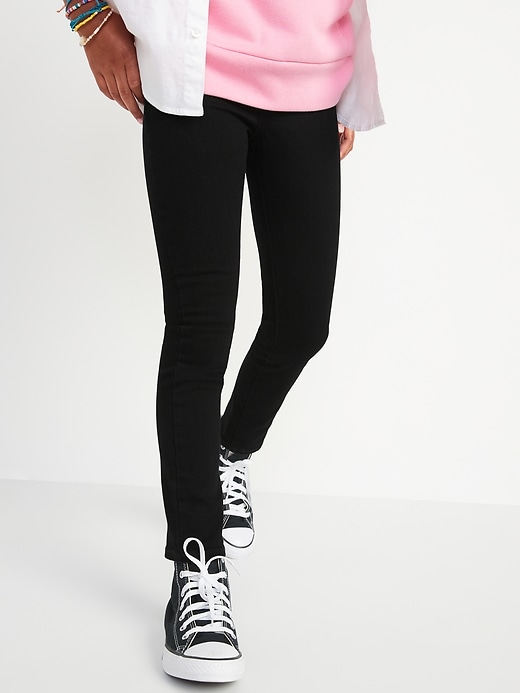 View large product image 1 of 4. Wow Skinny Pull-On Black Jeans for Girls