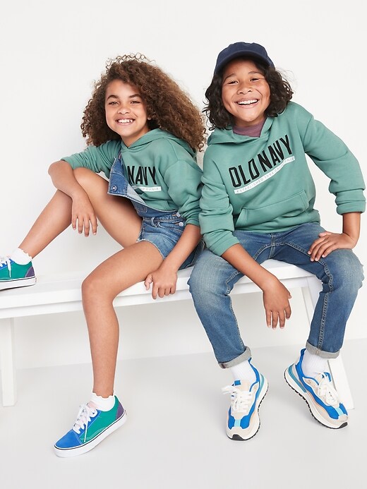 Old Navy - Gender-Neutral Logo-Graphic Pullover Hoodie For Kids