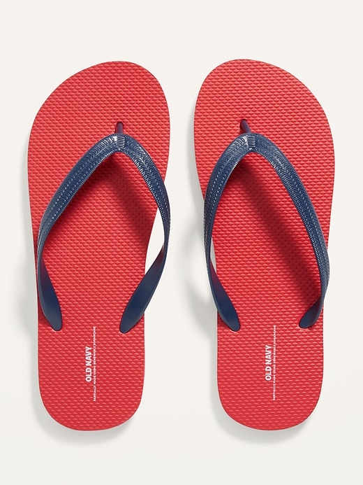 View large product image 1 of 1. Printed Flip-Flop Sandals (Partially Plant-Based)