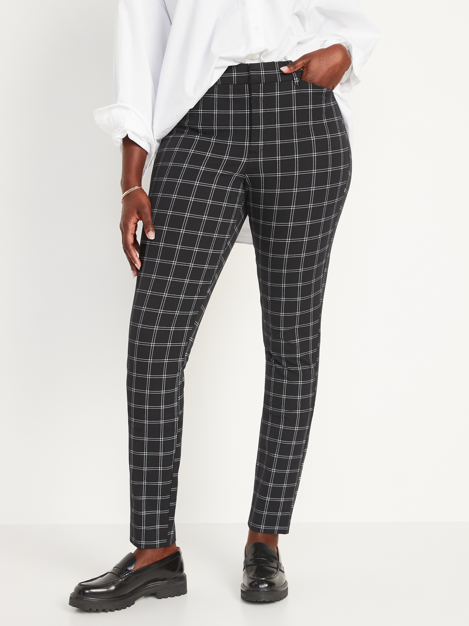 old navy windowpane pants