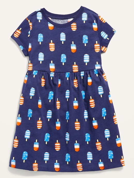Image number 1 showing, Short-Sleeve Fit & Flare Dress for Toddler Girls