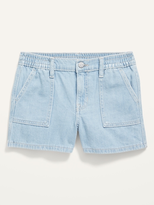 View large product image 1 of 2. Utility Jean Shorts for Girls