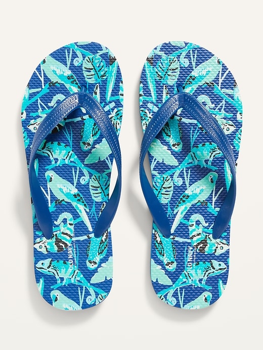 View large product image 1 of 1. Printed Flip-Flop Sandals (Partially Plant-Based)