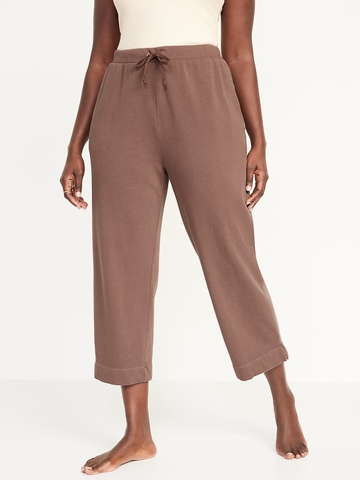 Image number 3 showing, Extra High-Waisted Cropped Sweatpants