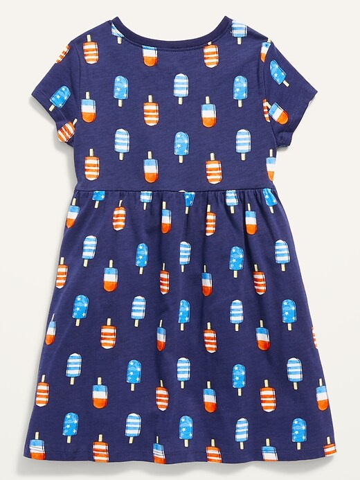 Image number 2 showing, Short-Sleeve Fit & Flare Dress for Toddler Girls