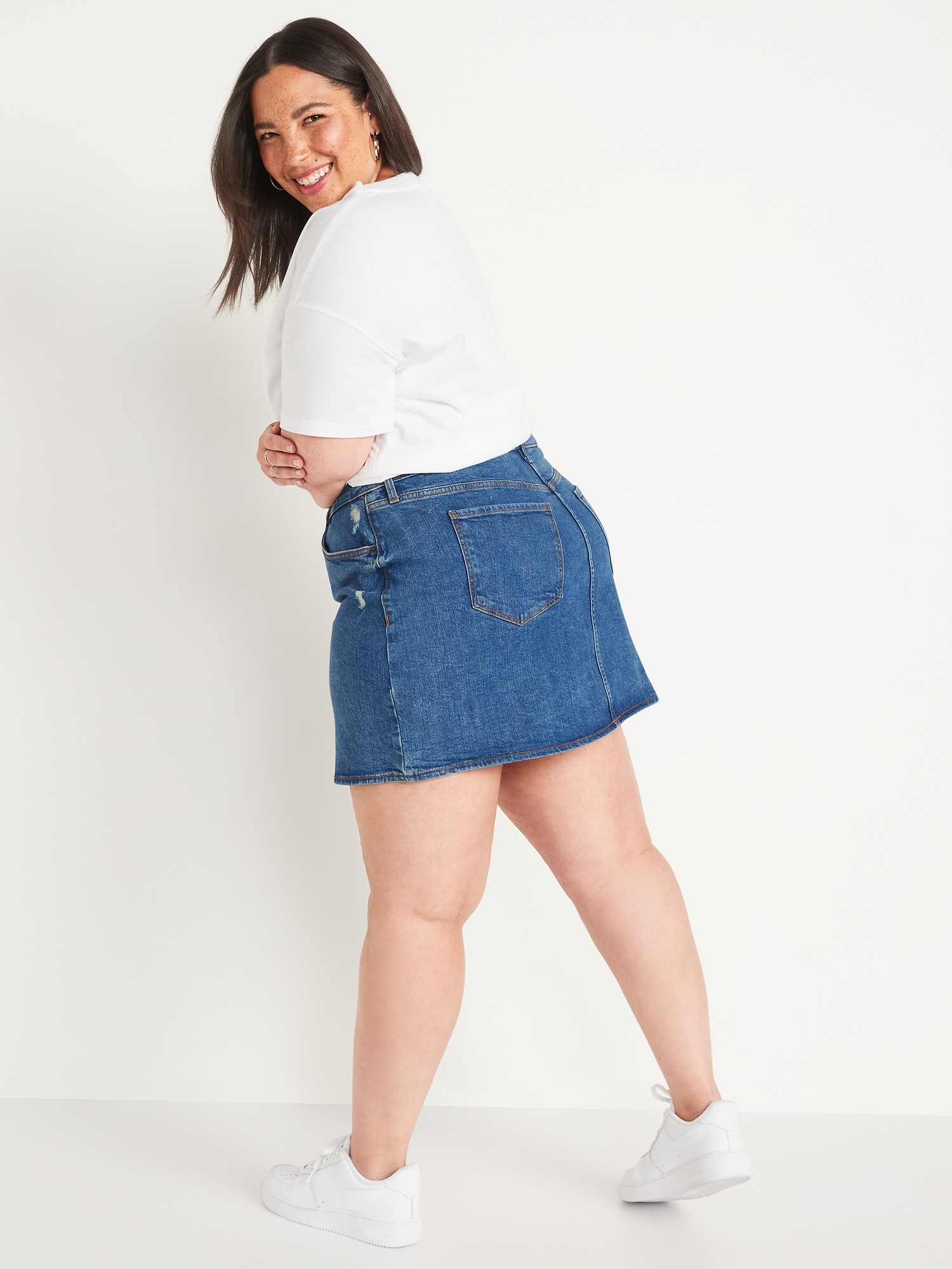 old navy womens denim skirt