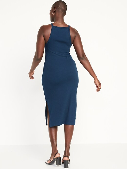 Image number 6 showing, Fitted Rib-Knit Midi Cami Dress for Women