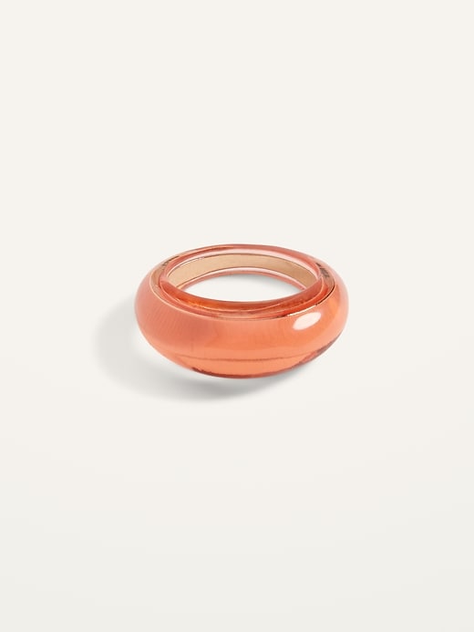 Pop-Color Cocktail Ring for Women