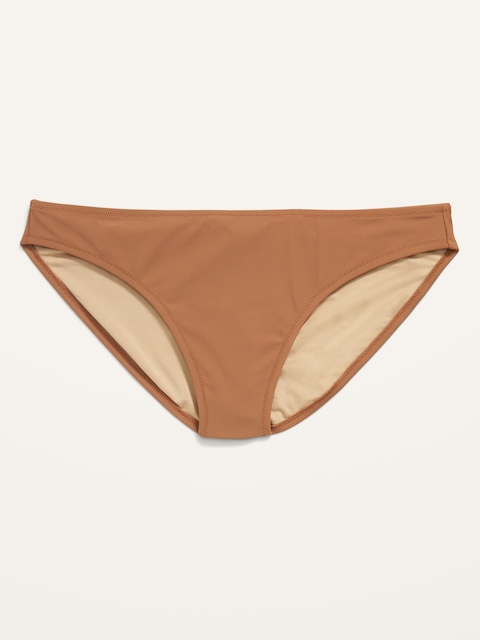 Mid-Rise Bikini Swim Bottoms