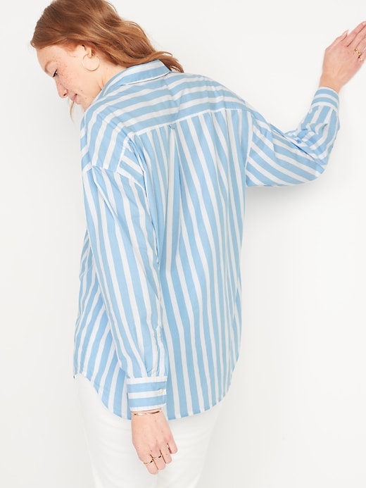 Image number 2 showing, Oversized Striped Boyfriend Shirt