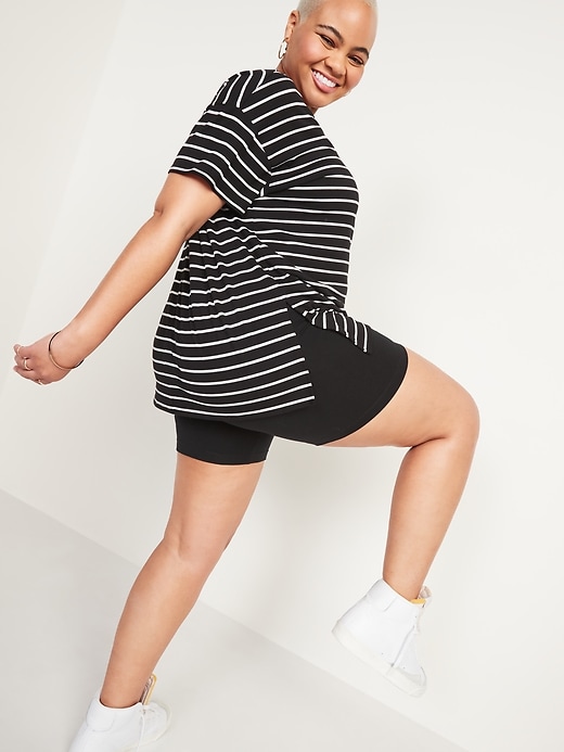 Image number 6 showing, High-Waisted Jersey Biker Shorts -- 6-inch inseam