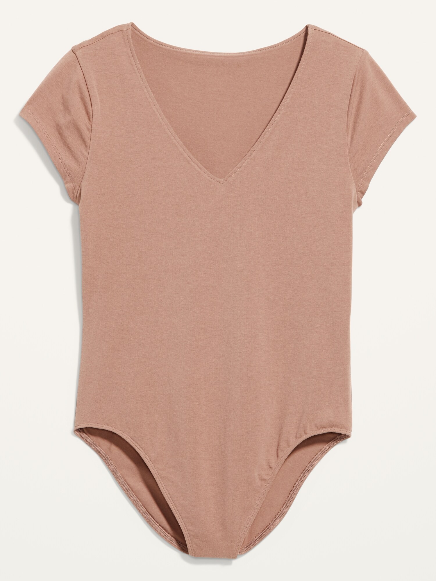 Fitted ShortSleeve VNeck Bodysuit for Women Old Navy