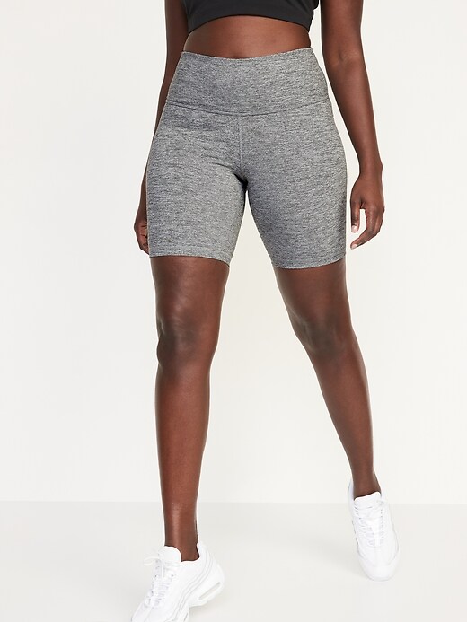 Image number 5 showing, High-Waisted PowerPress Biker Shorts for Women - 8-inch inseam