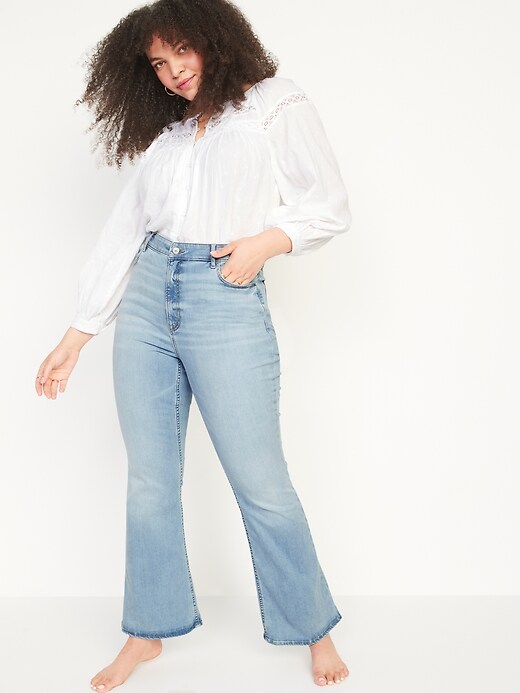 FitsYou 3-Sizes-In-One Extra High-Waisted Flare Jeans for Women | Old Navy