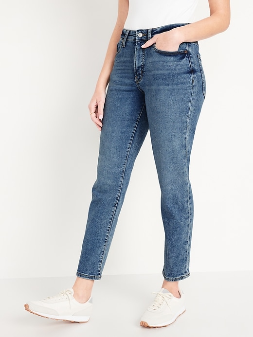 Image number 1 showing, High-Waisted O.G. Straight Ankle Jeans for Women