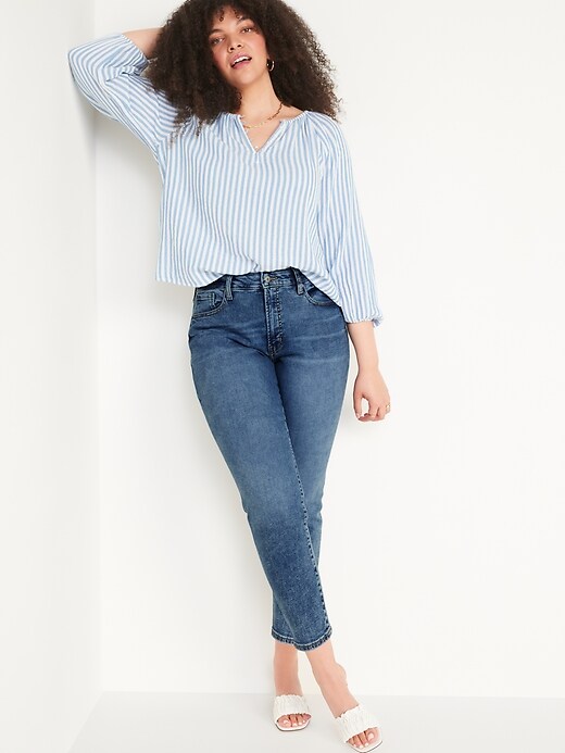 Image number 3 showing, High-Waisted O.G. Straight Ankle Jeans for Women