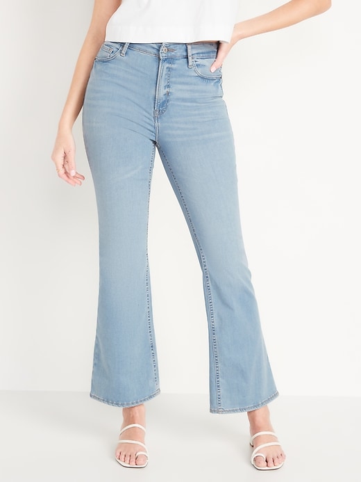 High-Waisted | Jeans Extra for Flare Navy FitsYou Women Old 3-Sizes-In-One