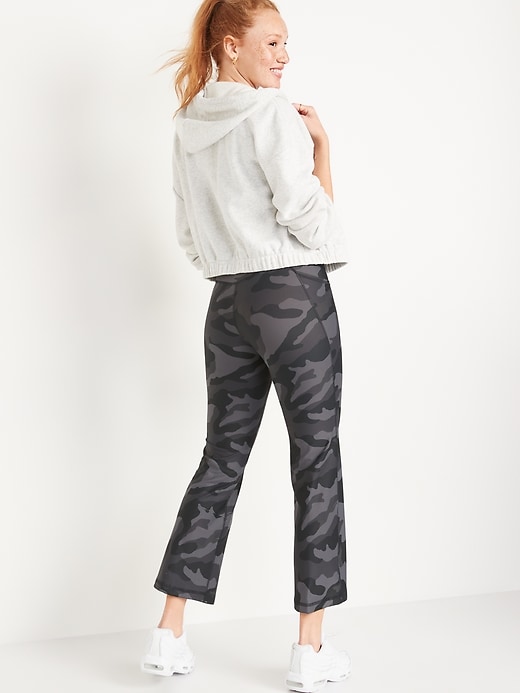 Image number 2 showing, High-Waisted PowerSoft Side-Pocket 7/8 Flare Pants