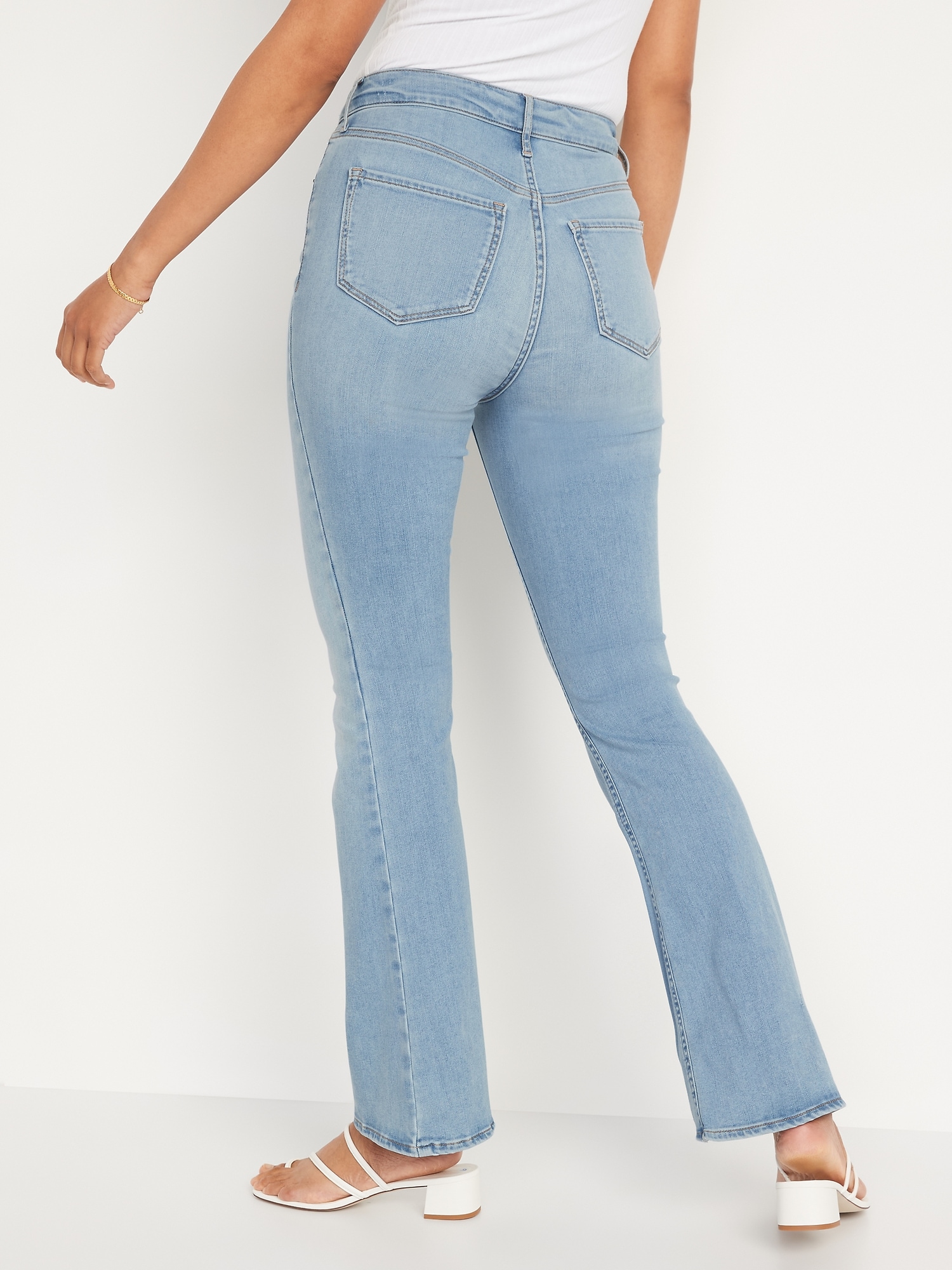FitsYou 3-Sizes-In-One High-Waisted Old Flare for Navy Jeans | Women Extra