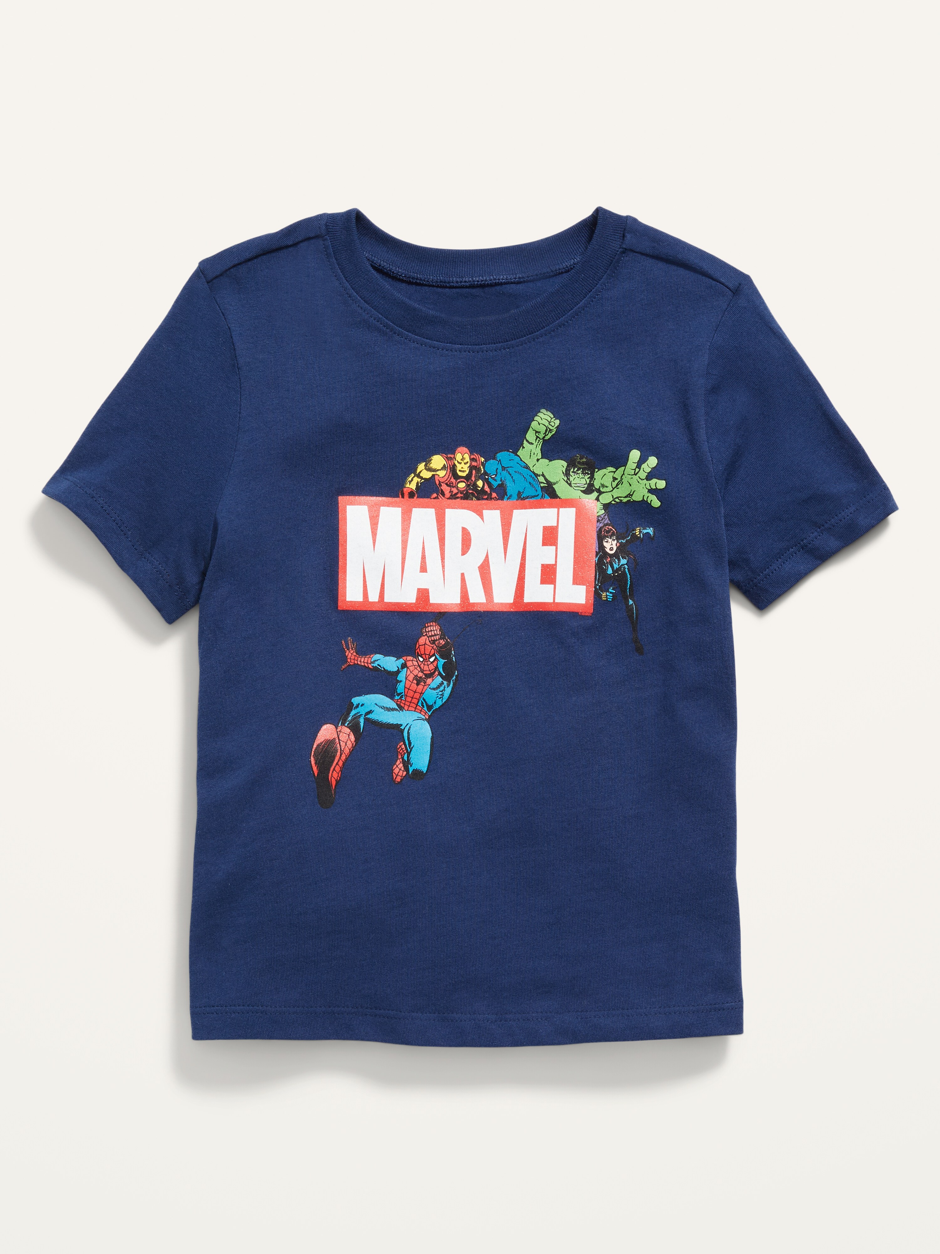 Marvel Comics Avengers Toddler Blue T-Shirt Size 4T NWT 