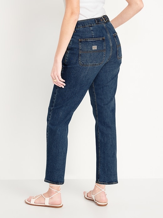 Image number 2 showing, Extra High-Waisted Sky-Hi Straight Workwear Jeans for Women